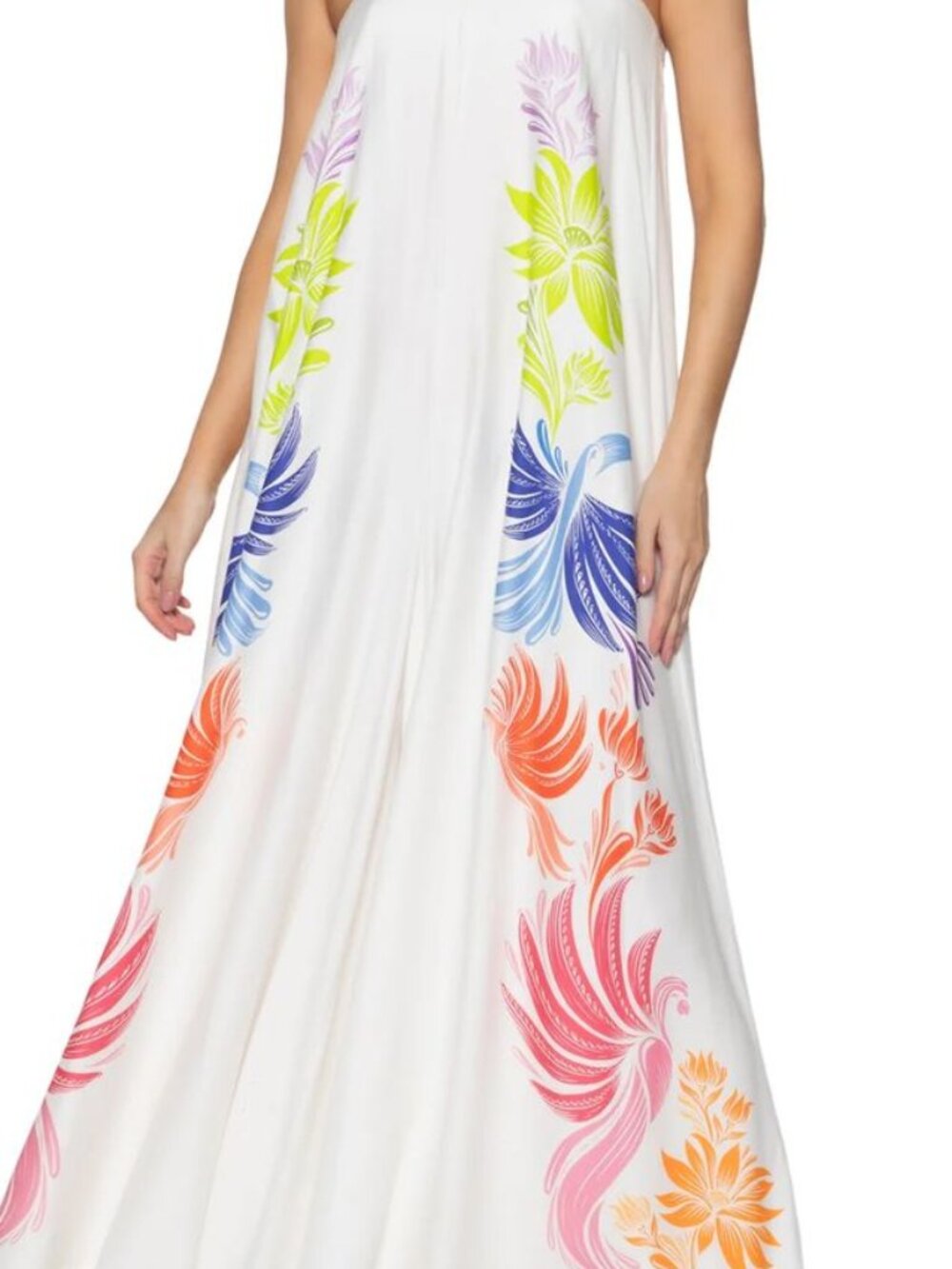 FARM Rio Volare Yellow Off-the-Shoulder Wide-Leg Jumpsuit